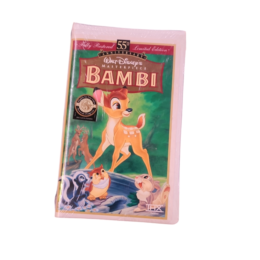 VHS Bambi -Walt Disney's Masterpiece 55th‎ Anniversary Limited Edition